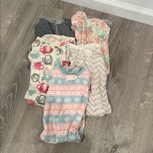 Set of 5 baby sleepers